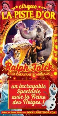 Le grand cirque La Piste d'Or à LIEVIN. Du 21 au 26 octobre 2016 à LIEVIN. Pas-de-Calais. 